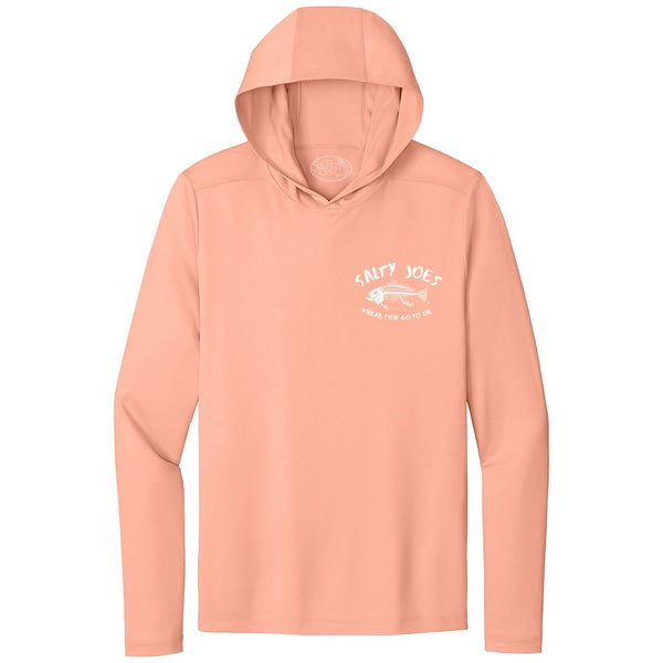 Salty Joe's "Where Fish Go To Die" Hooded Sun Shirt