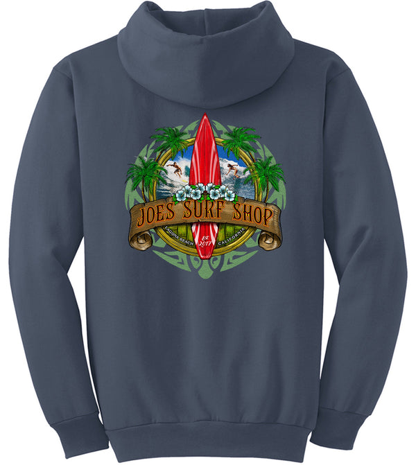 Joe's Surf Shop Longboard Pullover Surf Hoodie