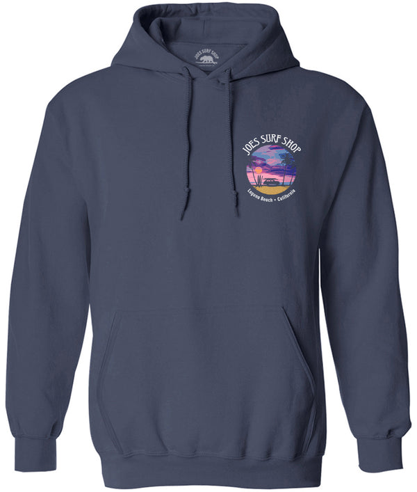 Joe's Surf Shop Wagon Silhouette Pullover Surf Hoodie