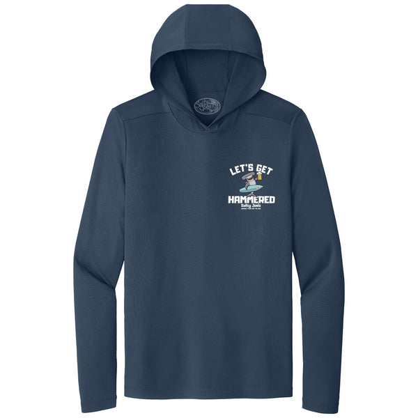 Salty Joe's Let's Get Hammered Hooded Sun Shirt