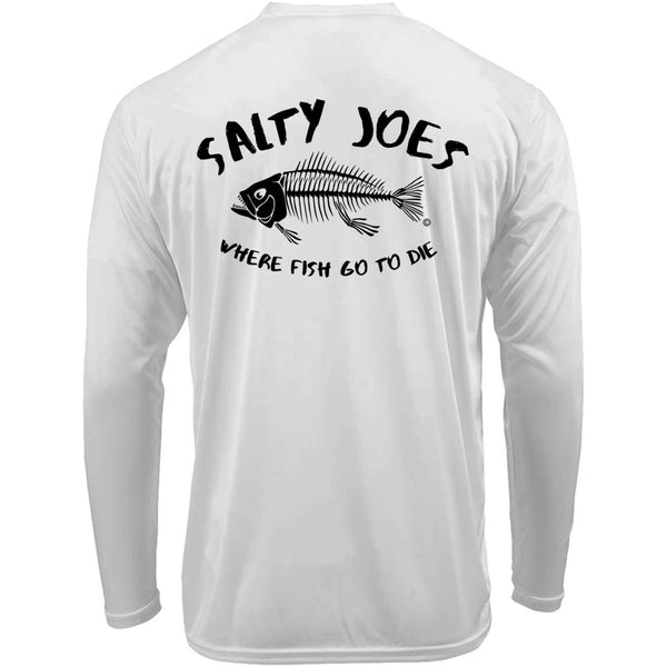 Salty Joe's "Where Fish Go To Die" Long Sleeve Performance Shirt