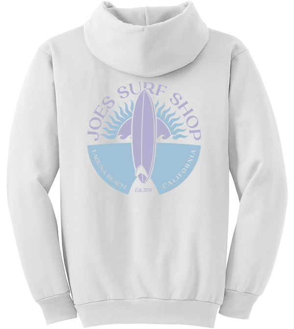 Joe's Surf Shop Sunset Scene Pullover Surf Hoodie