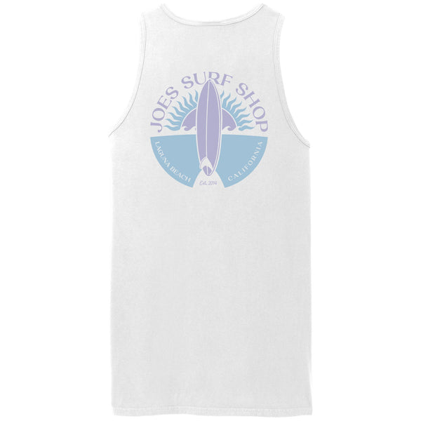 Joe's Surf Shop Sunset Scene Beach Wash® Garment-Dyed Tank Top