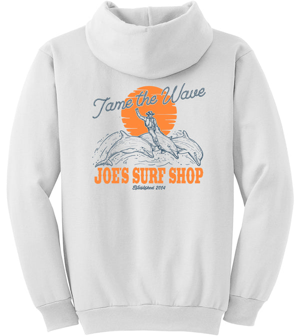 Joe's Surf Shop Diving Dolphins Pullover Surf Hoodie