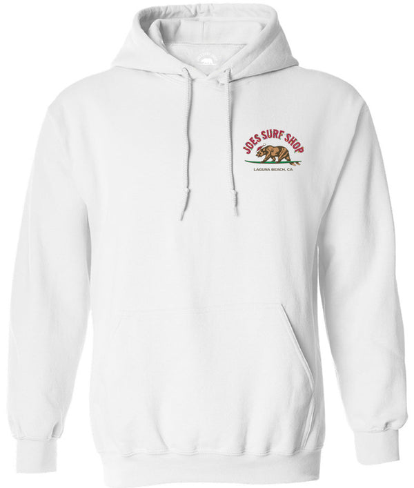 Joe's Surf Shop Christmas Surfing Bear Pullover Surf Hoodie