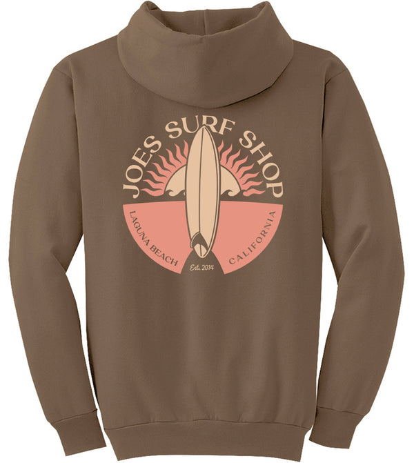 Joe's Surf Shop Sunset Scene Pullover Surf Hoodie