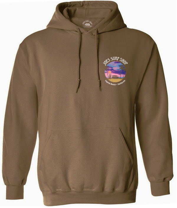 Joe's Surf Shop Wagon Silhouette Pullover Surf Hoodie